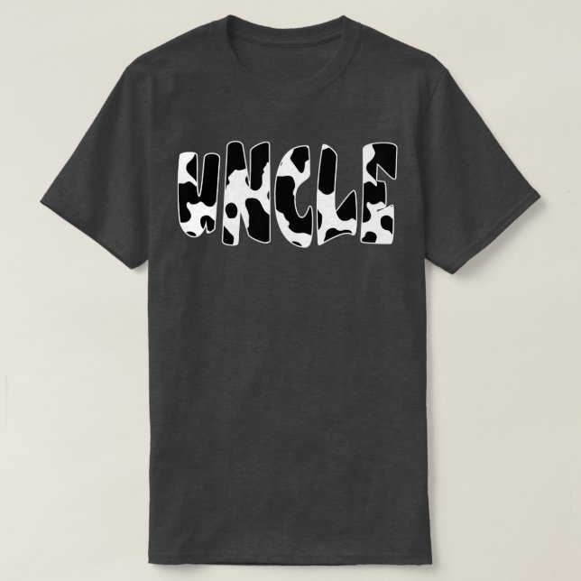 T-shirt Oncle Cow Imprimer Motif de vache (Design devant)