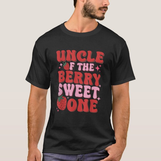 T-shirt Oncle de la baie douce une fraise (Devant)