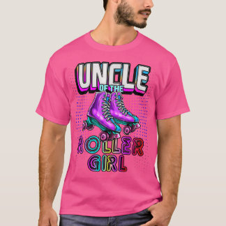 T-shirt Oncle de la fille à roulettes Anniversaire de pati