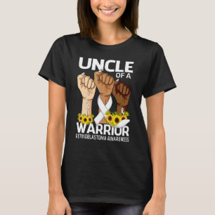 T-shirt Oncle De La Main D'Un Guerrier Rétinoblastoma Sens