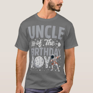 T-shirt Oncle De L'Anniversaire Astronaut Boy Espace Thème
