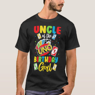 T-shirt Oncle de l'anniversaire fille Uno papa papa papa p