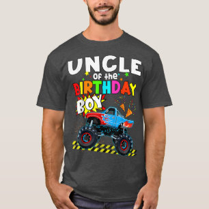 T-shirt Oncle De L'Anniversaire Garçon Monster Truck Blaze