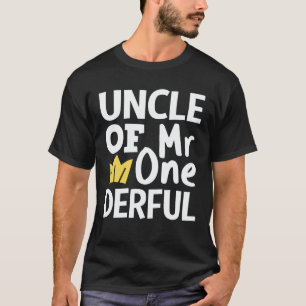T-shirt Oncle de M. Onederful 1st Birthday Party Correspon