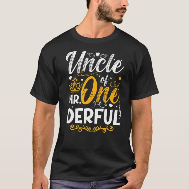 T-shirt Oncle De M. Un Derful Party Correspondant Famille  (Devant)