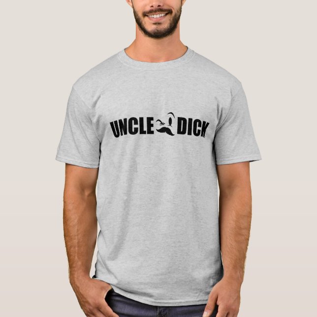 T-shirt Oncle Dick dans les caractères gras (Devant)