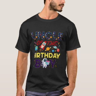 T-shirt Oncle du garçon d'anniversaire astronaute espace p