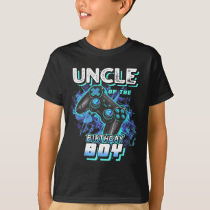 T-shirt Oncle du garçon d'anniversaire correspondant jeu v