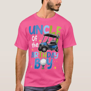 T-shirt Oncle Du Jour D'Anniversaire Garçon Golf Parcours