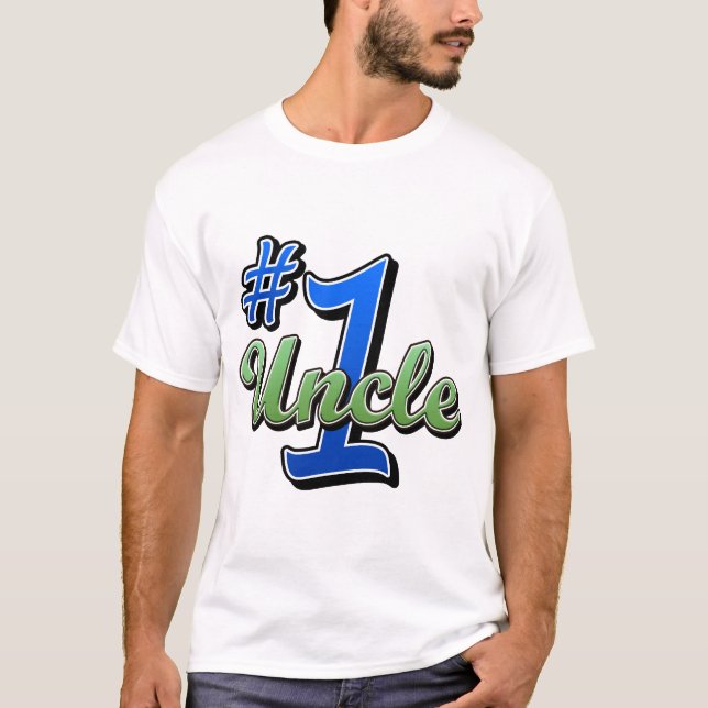 T-shirt Oncle du numéro un (Devant)