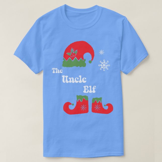 T-shirt Oncle Elf Christmas Elf Tee Family Correspondant G (Design devant)