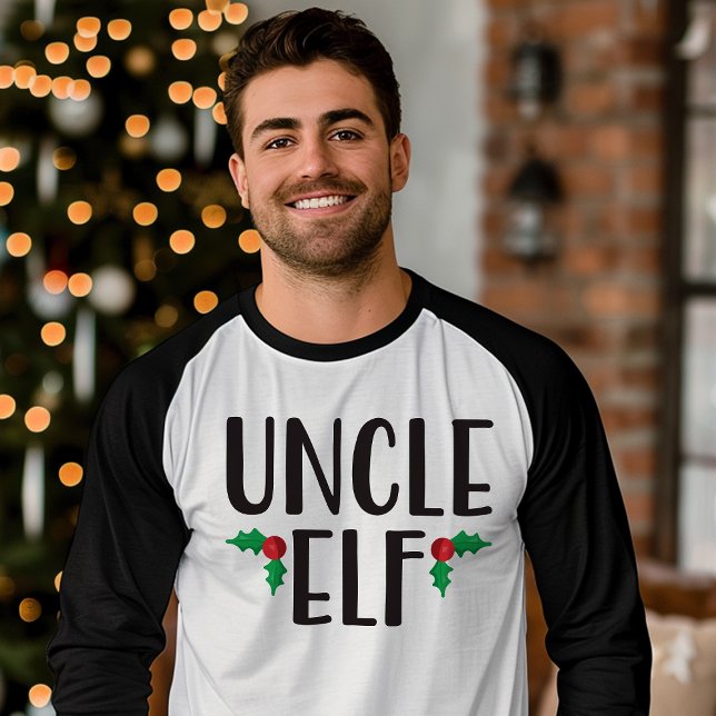 T-shirt Oncle Elf Famille Cadeau de Noël (Créateur téléchargé)
