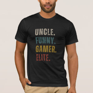T-shirt Oncle Elite de Joueur Drôle
