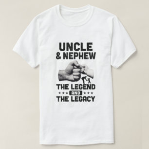 T-shirt Oncle Et Nephew La Légende Et L'Héritage