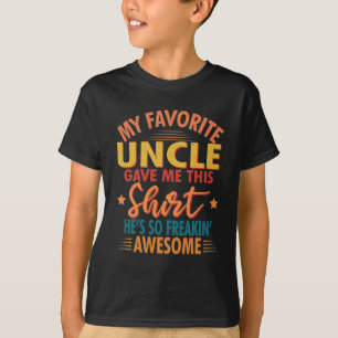 T-shirt Oncle favori,Nièce Nephew