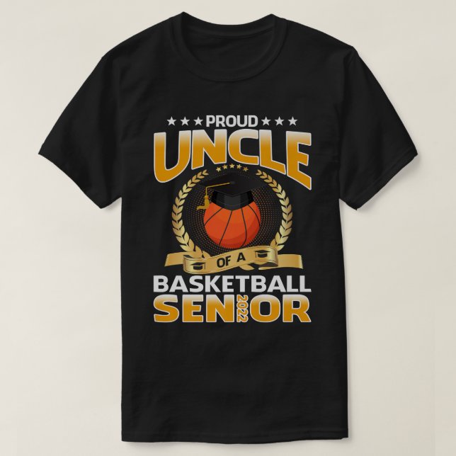 T-shirt Oncle fier d'un basketteur en terminale Premium (Design devant)