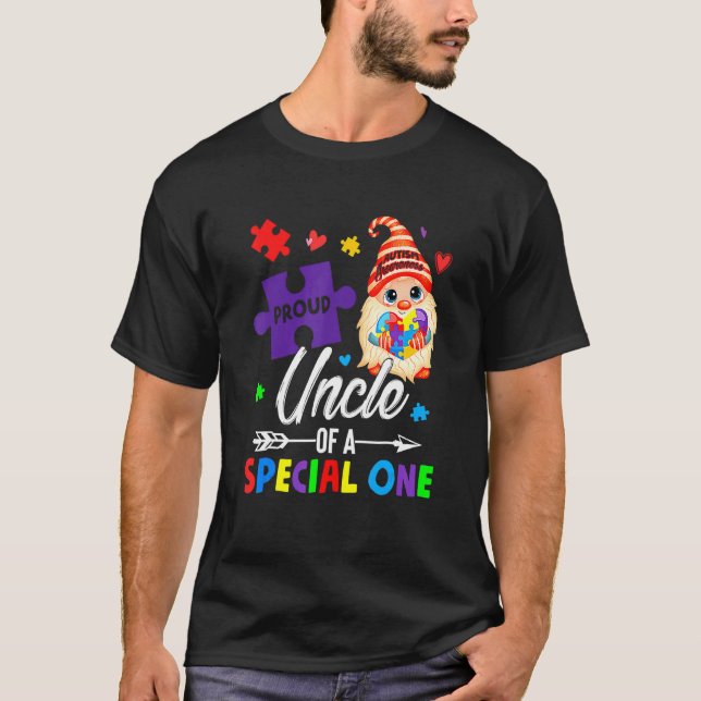 T-shirt Oncle fier d'un gnome de puzzle spécial un A (Devant)