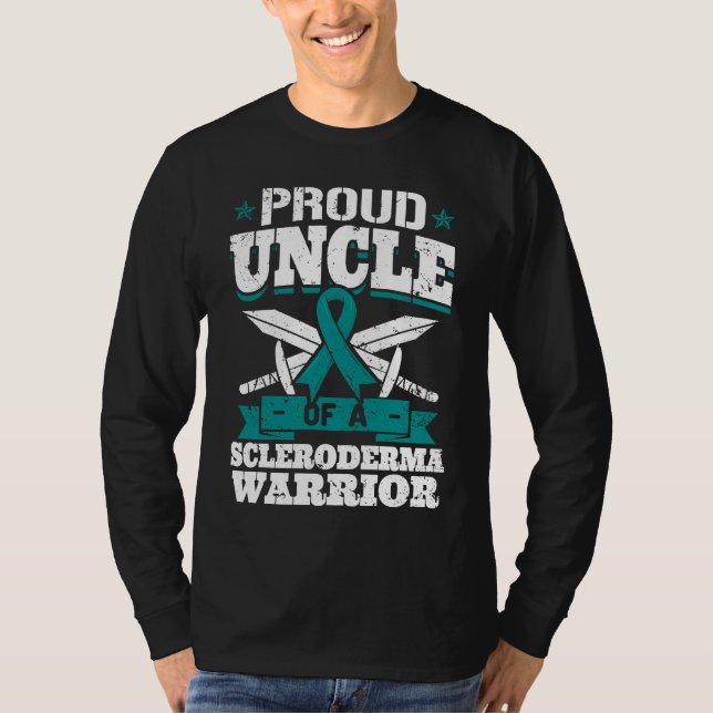 T-shirt Oncle fier d'un Ruban de sensibilisation à la sclé (Devant)