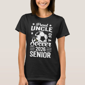 T-shirt Oncle fier d'un senior de football 2026 Diplômé