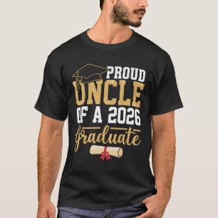 T-shirt Oncle fier d'un senior diplômé de 2026 Cl de 2026