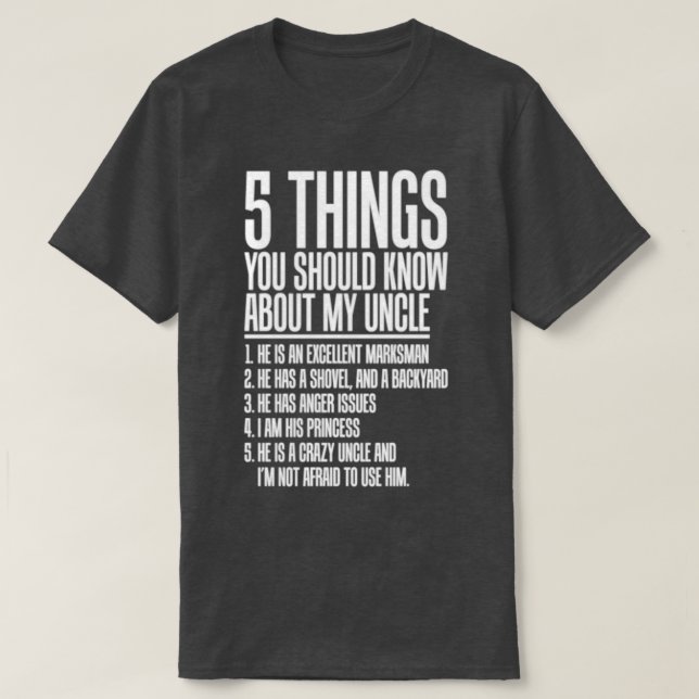 T-shirt Oncle fou (Design devant)