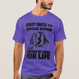 T-shirt Oncle Fou Et Spock Meilleur Dans Le Crime Pour L