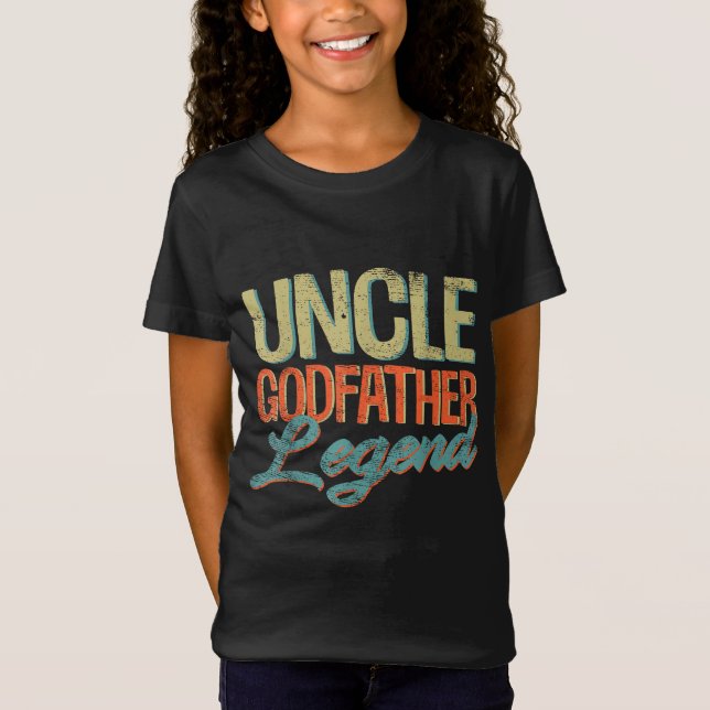 T-Shirt Oncle Godfather Légende Drôle oncle Cadeaux Père (Devant)