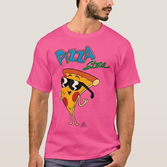 T-shirt Oncle Grandpa Pizza Steve (Devant)