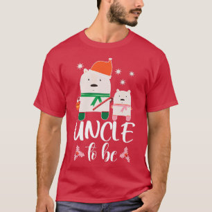 T-shirt Oncle homme à être Ours Polaire Noël Baby Shower 