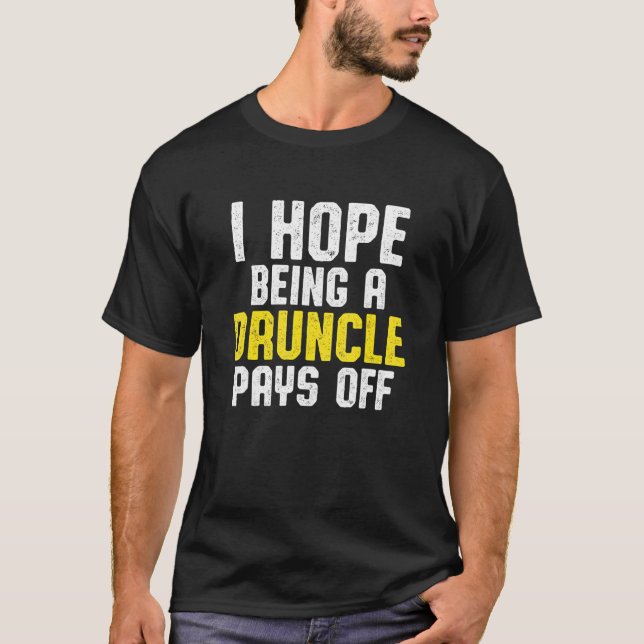 T-shirt Oncle ivre Boire Druncle 0 (Devant)