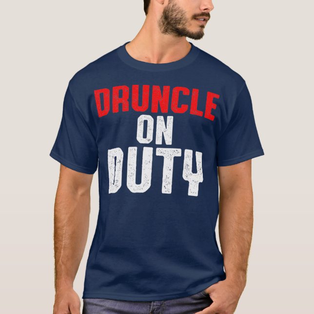 T-shirt Oncle ivre Drôle Boire Druncle _60 (Devant)