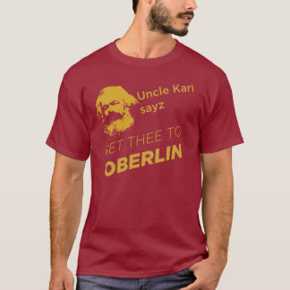 T-shirt Oncle Karl : rouge/obscurité
