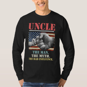 T-shirt Oncle L'Homme Le Mythe La Mauvaise Influence Améri