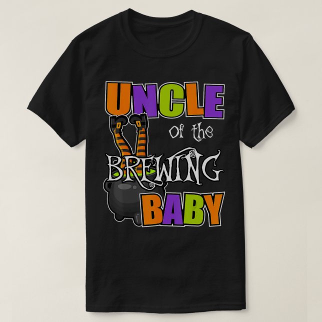 T-shirt Oncle of Brewing Baby Halloween Thème Baby shower (Design devant)
