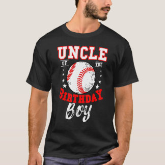 T-shirt Oncle Of The Birthday Boy Baseball Thème Anniversa