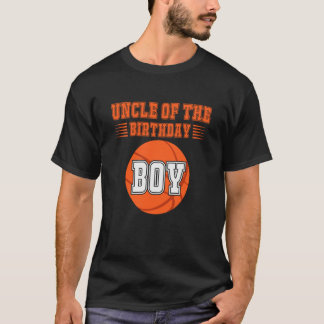 T-shirt Oncle Of The Birthday Boy Costume Basketball