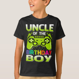 T-shirt Oncle Of The Birthday Boy Matching Video Gamer Bir