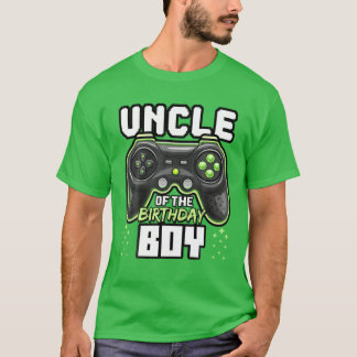 T-shirt Oncle Of The Birthday Boy Matching Video Jeu Birt