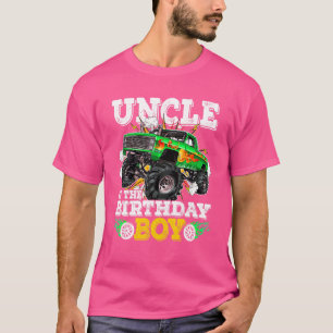 T-shirt Oncle Of The Birthday Boy Monster Truck Anniversai