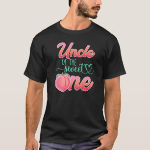 T-shirt Oncle Of The Sweet One Birthday Peach Girl Family