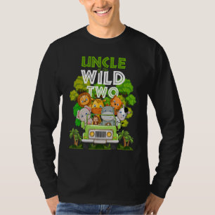 T-shirt Oncle Of The Wild Two Zoo Truck Anniversaire Safar