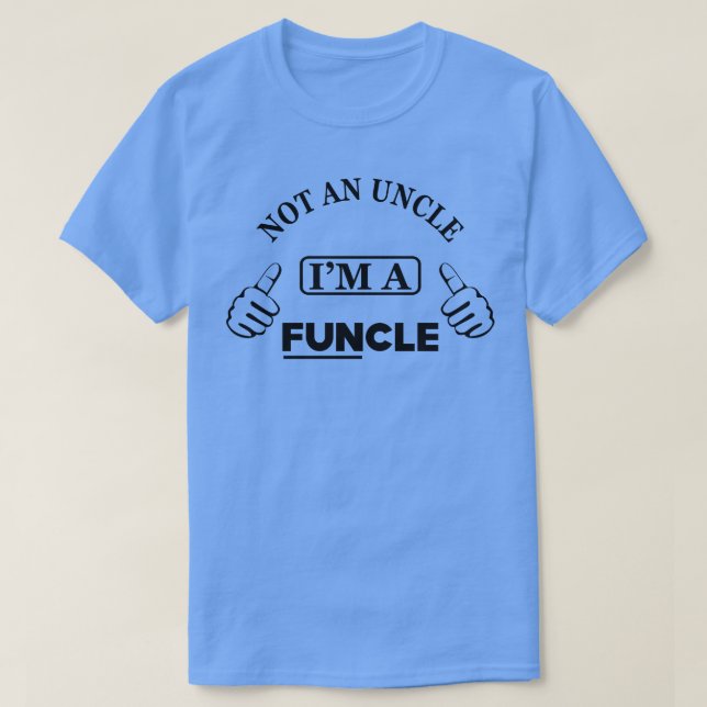 T-shirt Oncle Pas un oncle Je suis un foncé (Design devant)
