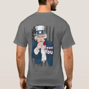T-shirt Oncle patriotique vintage Sam Amérique