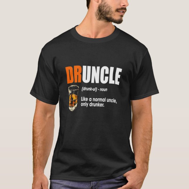 T-shirt Oncle potable Gift de bière de chemise de Druncle (Devant)