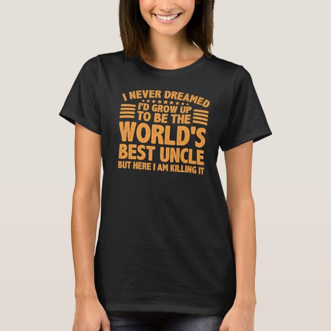 T-shirt Oncle pour hommes papa oncle le meilleur oncle du  (Devant)