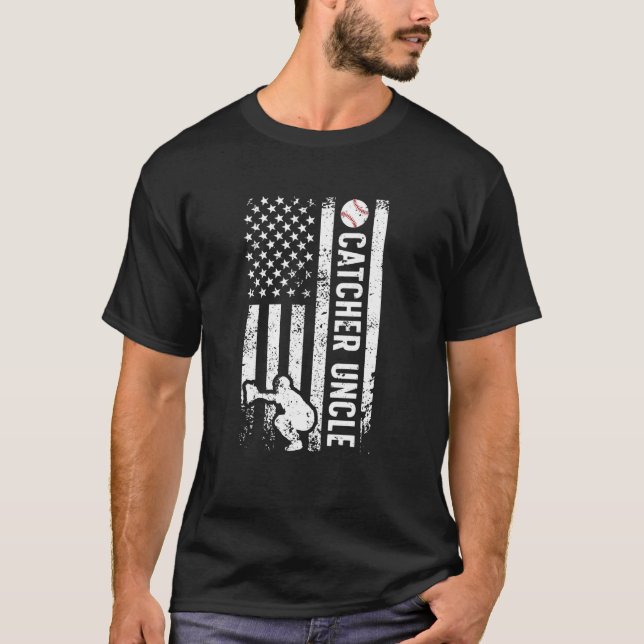 T-shirt Oncle receveur de baseball d'un receveur de baseba (Devant)