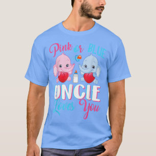 T-shirt Oncle Rose Ou Bleu Vous Aime Eléphants-Bébé Genre