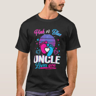 T-shirt Oncle Rose Ou Bleu Vous Aime Mères Et Pères N
