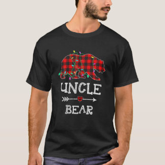 T-shirt Oncle rouge Ours Boeuf Oncle de famille Pajama C