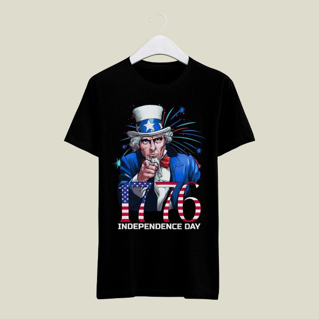 T-shirt Oncle Sam 1776 Jour de l'Indépendance (Créateur téléchargé)